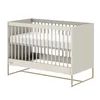 Kidsmill Intense II Babyzimmer Oatmeal / Patinated Brass | Babybett 60 x 120 cm + Kommode + Schrank 2-türig
