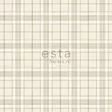 Estahome Rauten Tapete I - 0,53 x 10,05 m - Beige
