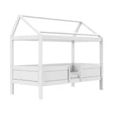 LIFETIME Kidsroom Hausbett 4‑In‑1 – Premium Lattenrost - Weiß
