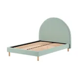 Vipack Moon Bed – 140 x 200 cm – Bouclé Grün