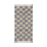 Ferm Living Teppich - Mist Blue/Warm Sand