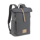 Lässig Rolltop Wickelrucksack Anthrazit