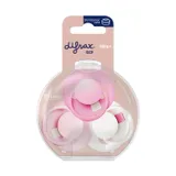 Difrax Prime Tutti Frutti Schnuller - 18+ Monate - 3 Stück - Peony Pink