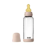 BIBS Flasche - Medium Flow - 240 ml - Glas/Latex - Blush