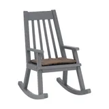 Kidsmill Junior Schaukelstuhl - Schwarz + Steppkissen - Schwarz/Anthrazit