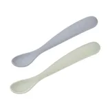 Béaba Set von 2 Silikonlöffel Altersstufe 1 – Duo Natur