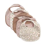 Jollein wasserdichtes Jersey-Lätzchen – 5er-Set – Soft Plumes
