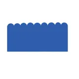Groovy Magnets Magnetfolie mit Wellenrand – 58 x 120 cm – Blau