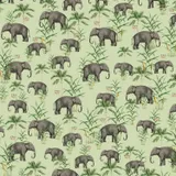 Creative Lab Amsterdam Oscar The Elephant Green Tapete  200 x 280 cm