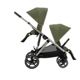 Cybex E-Gazelle S Twin Kinderwagen - Taupe - Moss Green