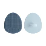 Mushie Milchschorf-Bürste 2er-Pack - Tradewinds/Periwinkle