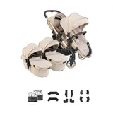 iCandy Peach 8 Zwillingskinderwagen - Biscotti