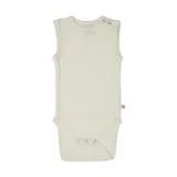 Smallstuff Ärmelloser Babybody - Größe 56 - Merinowolle - Off White