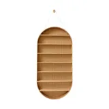 Ferm Living Wandregal Oval - Oiled Oak