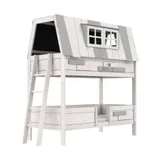 LIFETIME Kidsroom My Hangout Etagenbett - Premium Lattenrost - White Wash