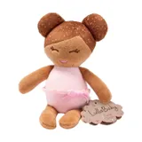 Small Plush Bath Brown Hair Girl Doll LBY7332