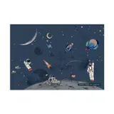 Annet Weelink Design Into The Galaxy Matte Tapete - 300 x 280 cm - Dark