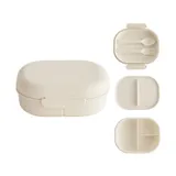 Mushie - Lunchbox Inkl. Besteck - Ivory