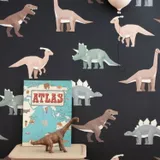 Studio Ditte Dinosaurier Tapete Dunkel