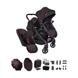 iCandy Peach 8 Doppelkinderwagen Komplettset – Coffee Bean