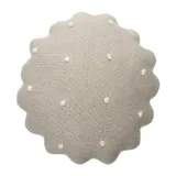 Lorena Canals Biscuit Kissen – Rund – Weiß