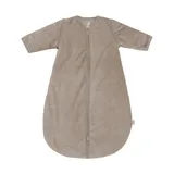 Jollein Schlafsack mit abnehmbaren Ärmeln – Rippstrick – 90 cm - Milky Coffee