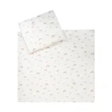 Julius Zöllner Bio-Bettwäscheset Rainbow – Creme – 80/80 + 35/40 cm