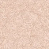 Estahome Ginkgo-Blätter Tapete II – 0,53 x 10,05 m – Terrakotta-Rosa