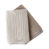 Leander Hydrophile Tücher Organic Muslin - 2 Stück - Cappuccino / Mocca