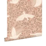 Esta Home Pom Pom Pie Tapete- Schwäne- Terrakotta Rosa - 53 cm
