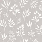 Estahome Tapete mit Blumenmuster – skandinavischer Stil – 0,53 x 10,05 m – warmes Grau
