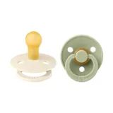 BiBs Retro Beruhigungssauger Sage / Ivory 0-6 Monate 2 Stück