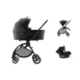 Britax Römer RIO Diamond Style 3-in-1 Kinderwagen - Carbon Black| Kidsriver Kindersitz- Curve - Black