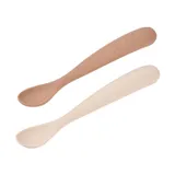 Béaba Set von 2 Silikonlöffel Altersstufe 1 – Duo Clay