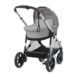 Cybex E-Gazelle S Kinderwagen 2-in-1 - Silver - Stone Grey / Mid Grey