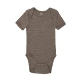 Smallstuff Babybody Kurzarm - Größe 56 - Merinowolle - Natur Melange
