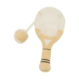 BamBam Plüsch-Tennis-/Padel-Set – 26 cm – Beige