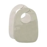 Jollein Frottee Lätzchen - 2 Stück - Soft Matcha / Sand