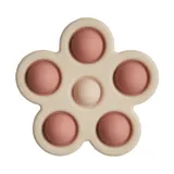 Mushie Fidget Toy Blume Rose / Blush / Shifting Sand
