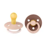 BIBS Studio Fusion Schnuller - 2 Stück - 0-6 Monate - Blush/Woodchuck