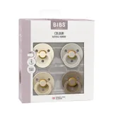 Bibs Colour Schnuller - 4er-Pack - Size 1 - Ivory/Sand/Vanilla/Dark Oak