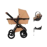 Dubatti One E6 Kinderwagen - Dark Brown / Soft Terra| Dubatti by Römer Kindersitz Babysafe Pro | Vario Base 5Z