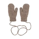Puck Strickfäustlinge – Taupe Melange