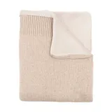 Bamboom 4-Jahreszeiten-Decke mit Kaschmir und Teddy – 80 x 100 cm – Light Chocolate Melange