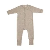 Smallstuff Pyjama - Größe 56 - Merino Wolle - Nature Melange