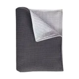Bink Bedding Pique Babydecke Anthra / Weiß 75 x 100 cm