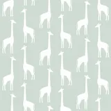 Estahome Giraffen Tapete – 0,53 x 10,05 m – Mintgrün