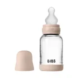 BIBS Flasche - Slow Flow - 120 ml - Silikon/Glas - Blush