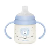 Suavinex Becher mit Griffen - Wild & Free - 150ml - Blau Glow In The Dark