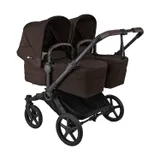 Bugaboo Donkey 6 Twin Essential Bundle - Black/Cocoa Brown